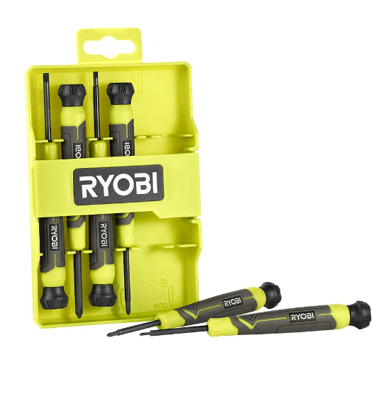 RYOBI 6 PC. Precision Screwdriver Set Direct Tools Canada
