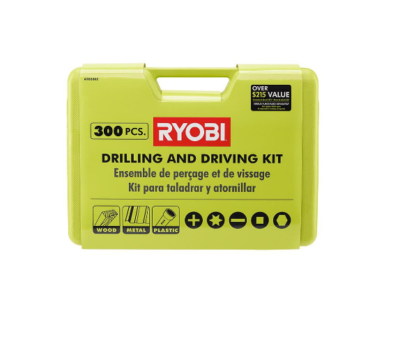 RYOBI 300 PC. Drill and Drive Set