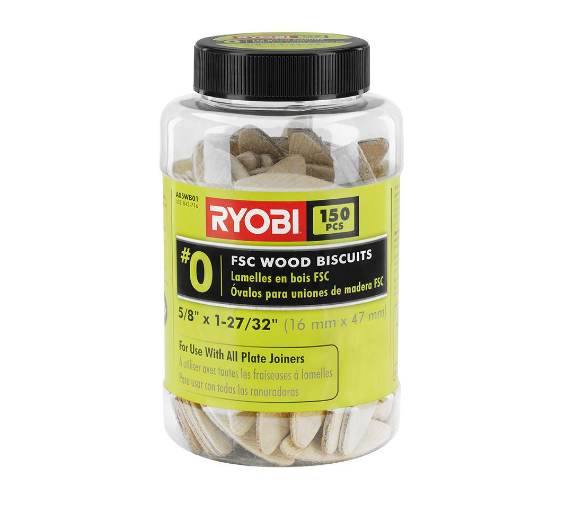 RYOBI 150 PC. #0 Wood Biscuits