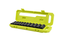 Load image into Gallery viewer, RYOBI 11 PC. 1/2&quot; Drive SAE Deep Impact Socket Set
